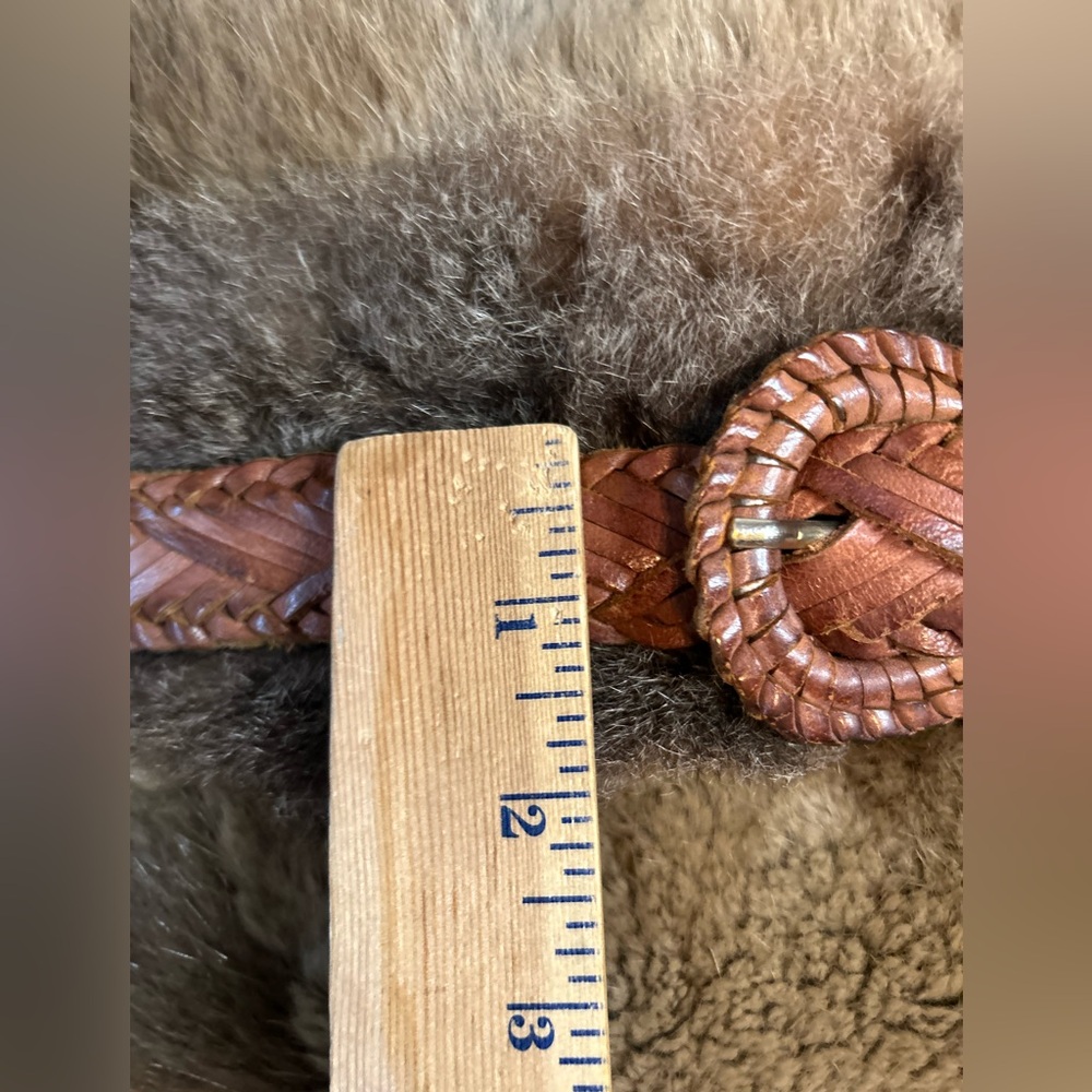 Braided leather belt - Picture 6 of 12